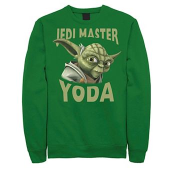 Men's Star Wars: Clone Wars Jedi Master Yoda Big Face Sweatshirt