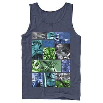 Men's Star Wars: Clone Wars Group Shot Panels Tank Top