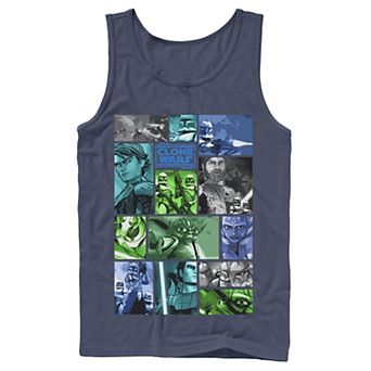 Men's Star Wars: Clone Wars Group Shot Panels Tank Top