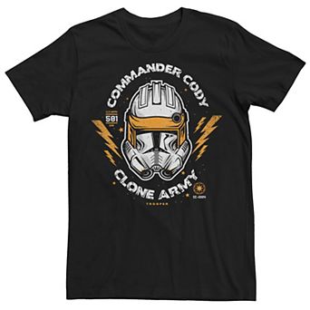 Men's Star Wars Commander Cody Clone Army Head Shot Tee