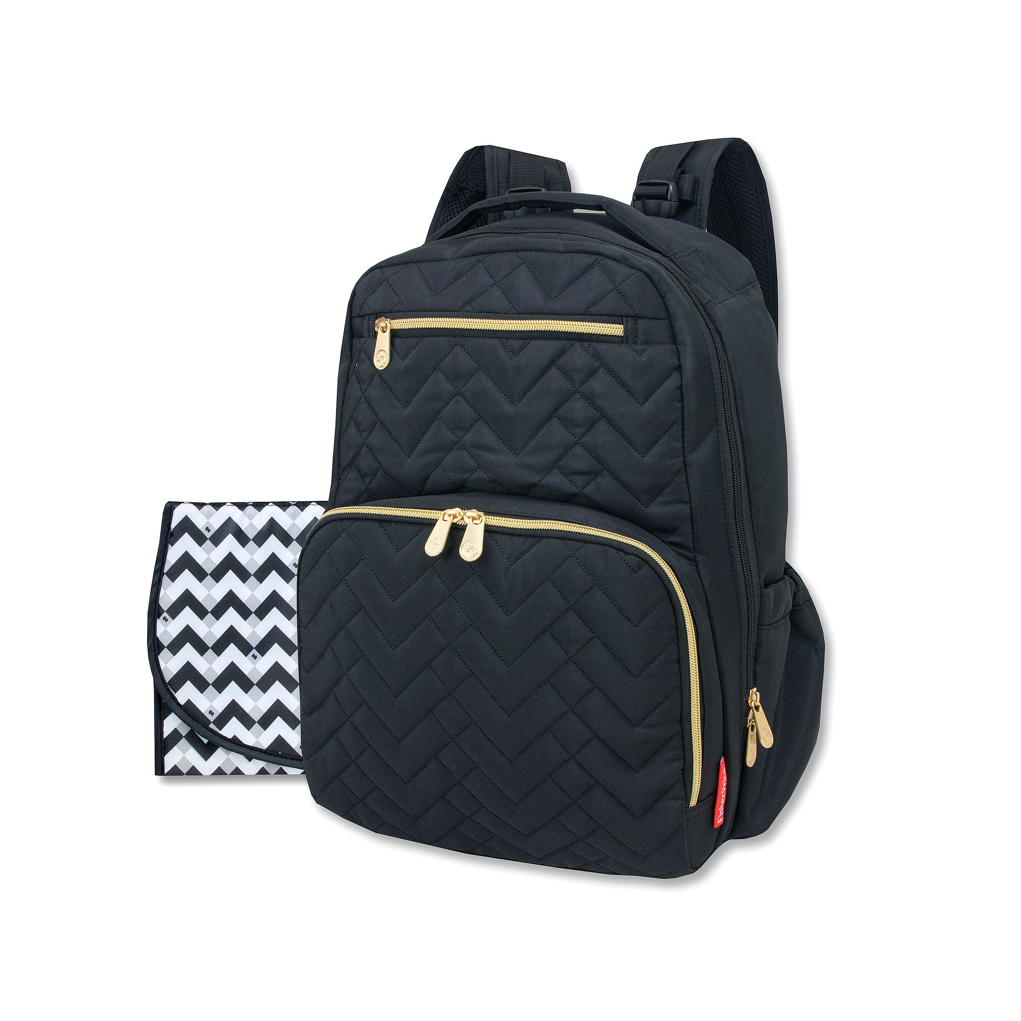 Fisher-Price Signature Morgan Backpack Diaper Bag, Black