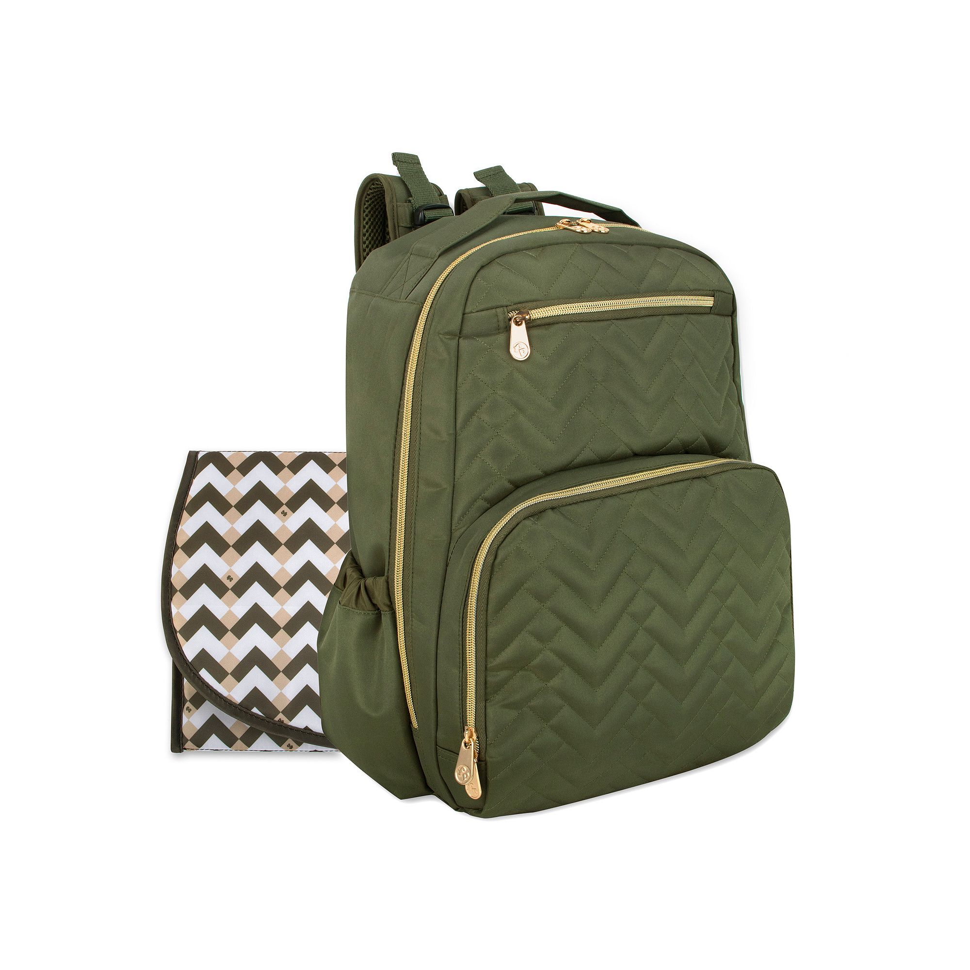 Fisher-Price Signature Morgan Backpack Diaper Bag, Green