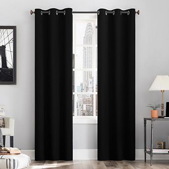 Sun Zero Cyrus Thermal 100% Blackout Grommet Window Curtain
