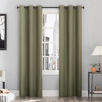 Sun Zero Cyrus Thermal 100% Blackout Grommet Window Curtain