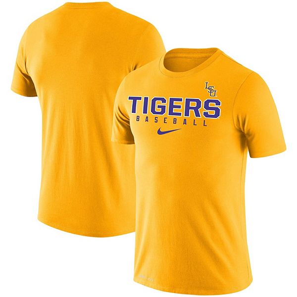 Men's Nike Gold LSU Tigers Baseball Legend Performance TShirt