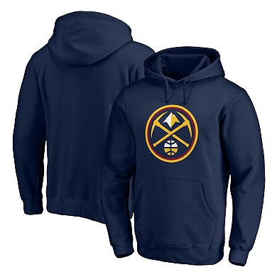 Men's Fanatics Branded Navy Denver Nuggets Primary Team Logo Pullover ...