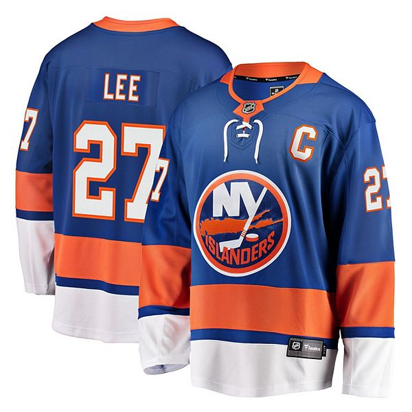 Anders Lee New York islanders hockey men's blue tie-dye hoodie sweatshirt  large