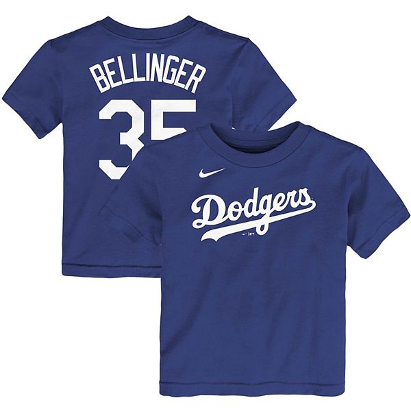 Youth Nike Cody Bellinger White Los Angeles Dodgers Player Name & Number T- Shirt