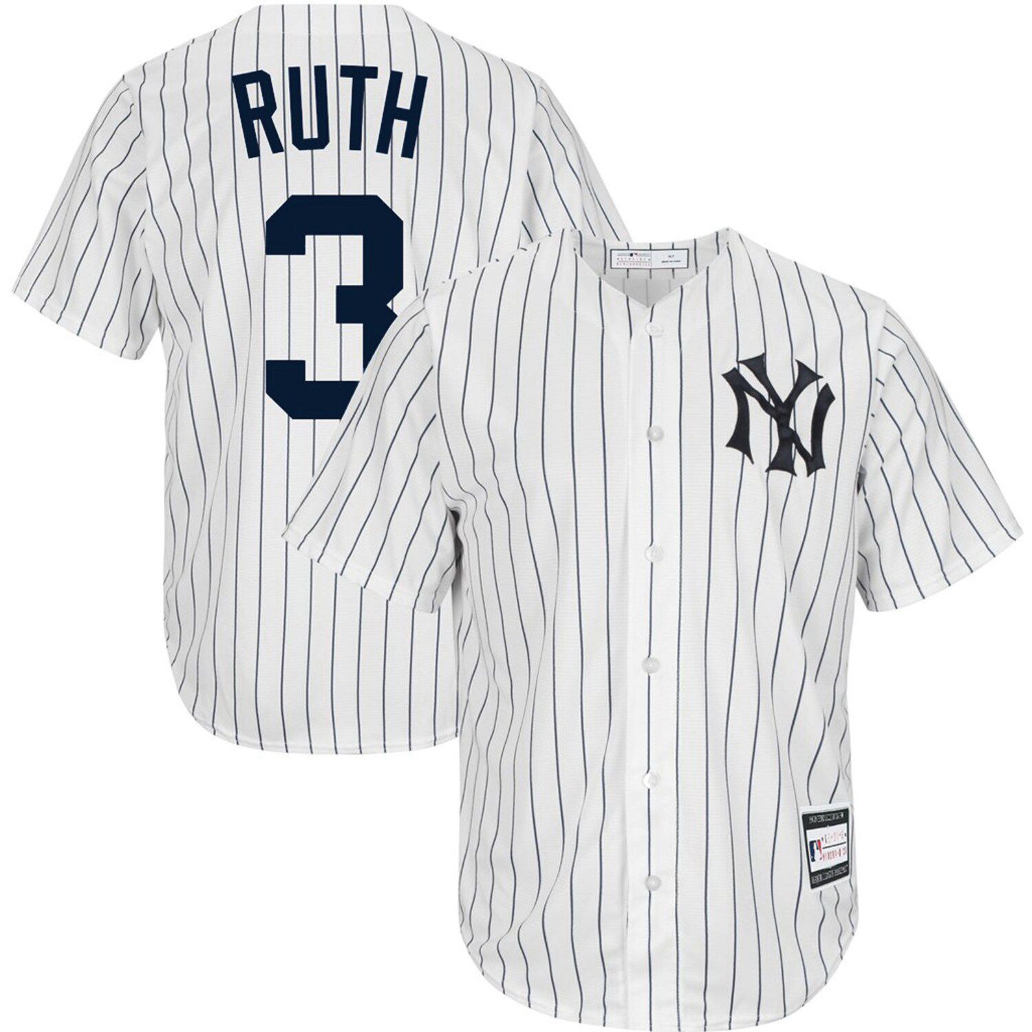 Babe Ruth White New York Yankees Big 