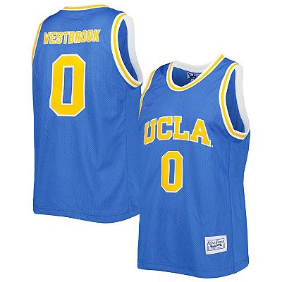 Men s Original Retro Brand Russell Westbrook Blue UCLA Bruins Alumni Basketball Jersey