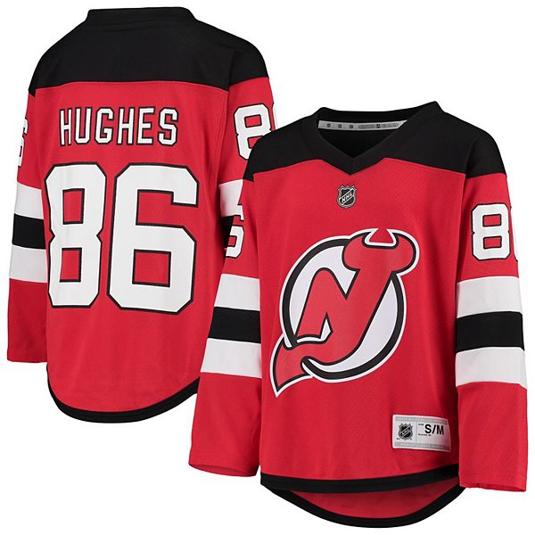 Youth Jack Hughes Red New Jersey Devils Home Player Replica Jersey