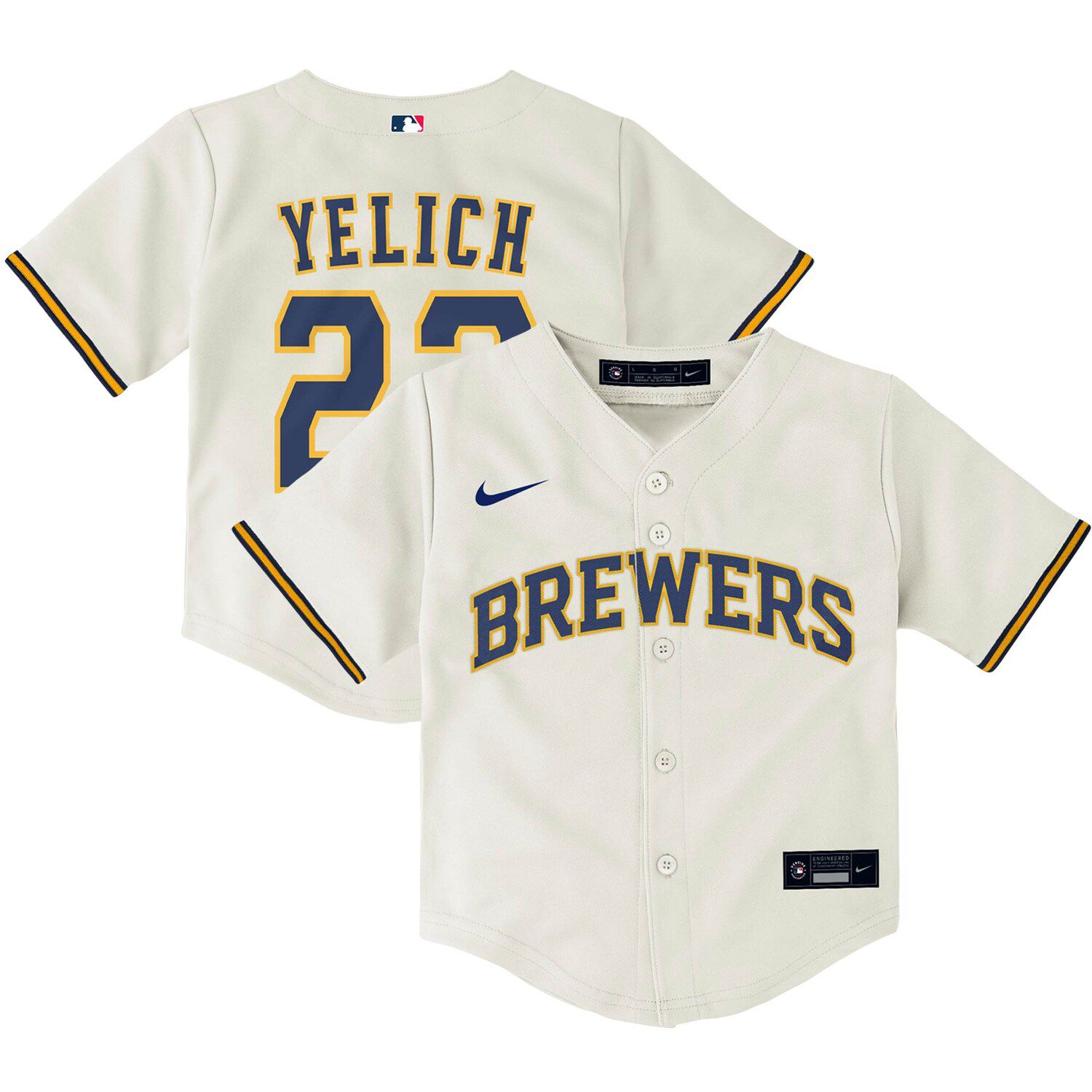 milwaukee brewers cream jersey