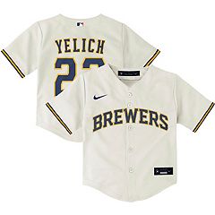 Milwaukee Brewers Team Custom Name Number White Baseball Jersey • Kybershop