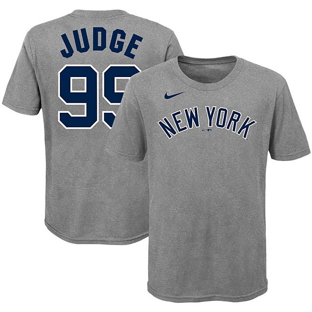 Youth Nike Aaron Judge Heathered Gray New York Yankees Player Name