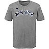 Youth Nike Aaron Judge Heathered Gray New York Yankees Player Name & Number T-Shirt