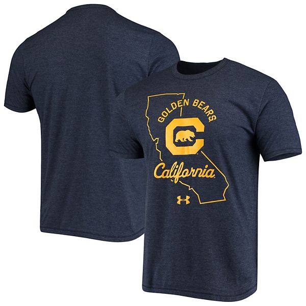 Men's Under Armour Navy Cal Bears State Outline TShirt