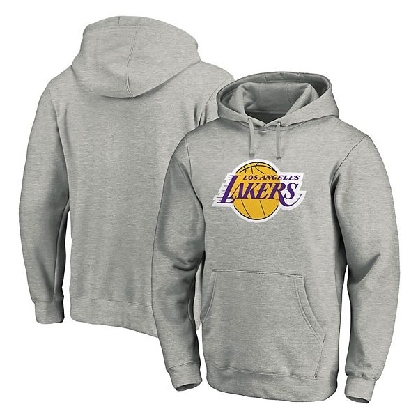 Men's Junk Food Heathered Gray Los Angeles Lakers Marled French Terry  Pullover Sweatshirt