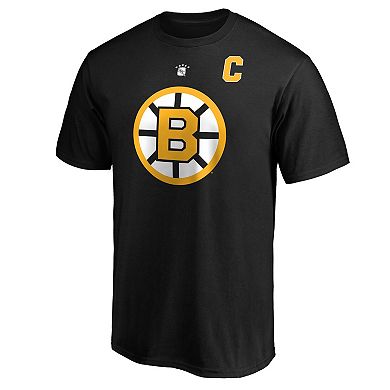 Men's Fanatics Branded Ray Bourque Black Boston Bruins Authentic Stack Retired Player Name & Number T-Shirt