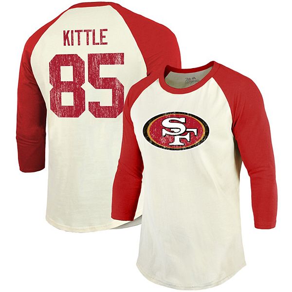 Fanatics George Kittle Mens Name Number Red T-Shirt Red / 4XL