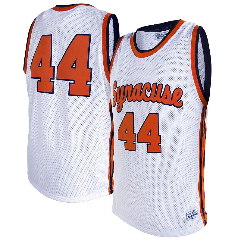 Mens Original Retro Brand #44 White Syracuse Orange Alumni Basketball Jers