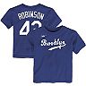 Toddler Nike Jackie Robinson Royal Los Angeles Dodgers Cooperstown Collection Player Name & Number T-Shirt