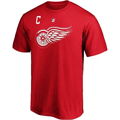 Men's Fanatics Branded Gordie Howe Red Detroit Red Wings Authentic Stack Retired Player Name & Number T-Shirt