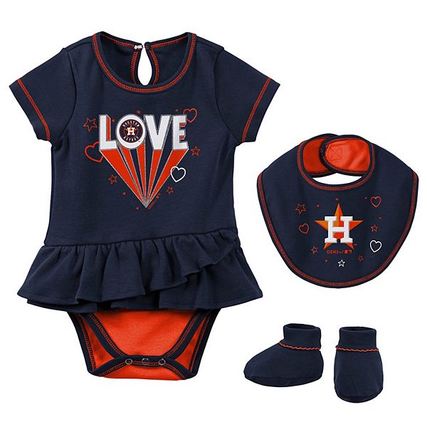 Houston Astros baby/newborn girl Astros baby gift girl Astros baseball girl