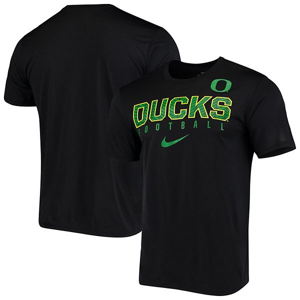 Men's Nike Black Oregon Ducks Football Practice Legend Performance TShirt