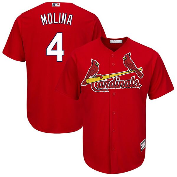 Men's St. Louis Cardinals Yadier Molina Majestic Green St. Patrick's Day  Flex Base Authentic Collection Celtic Player Jersey