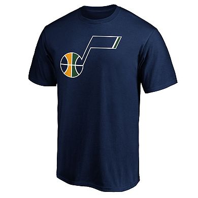 Men's Fanatics Branded Navy Utah Jazz Primary Team Logo T-Shirt