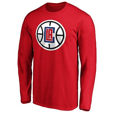 Men's Fanatics Branded Kawhi Leonard Red LA Clippers Team Playmaker Name & Number Long Sleeve T-Shirt