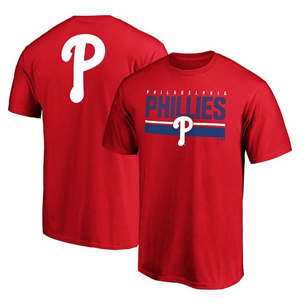 Men's Fanatics Branded Red Philadelphia Phillies Team Logo End Game T-Shirt