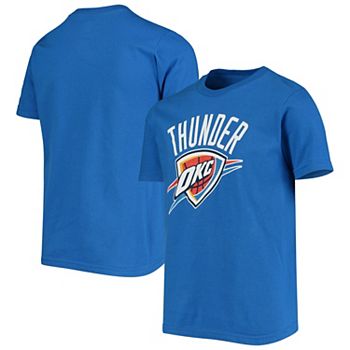 Youth Blue Oklahoma City Thunder Primary Logo T-Shirt