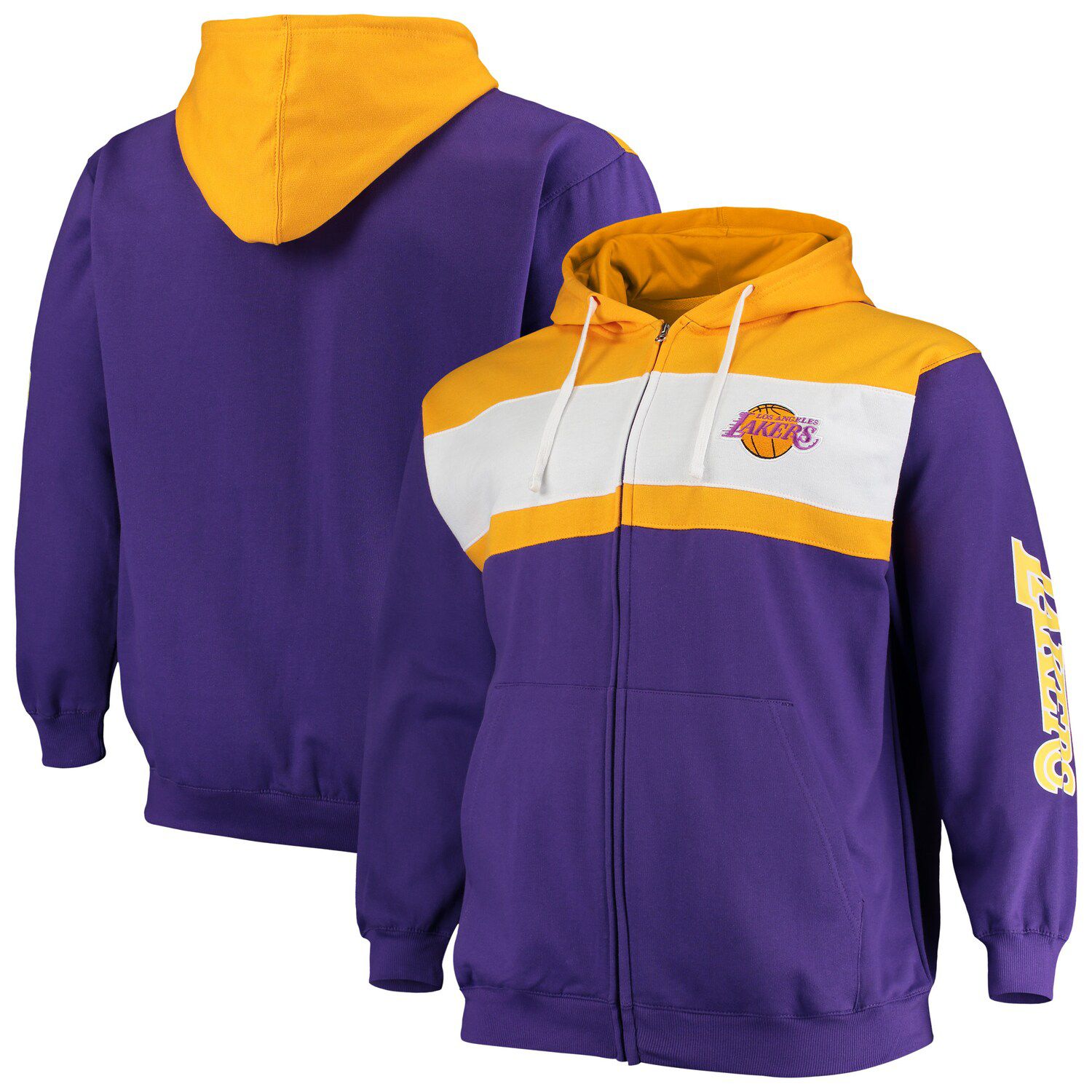 lakers full zip hoodie