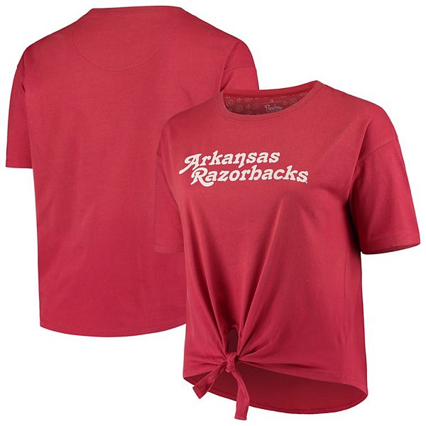 Pressbox Razorback Shirt | Arkansas Razorback Seeing Double Graphic Tee Large / Gray