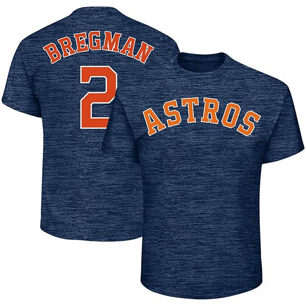 Men's Alex Bregman Heathered Navy Houston Astros Big & Tall Name