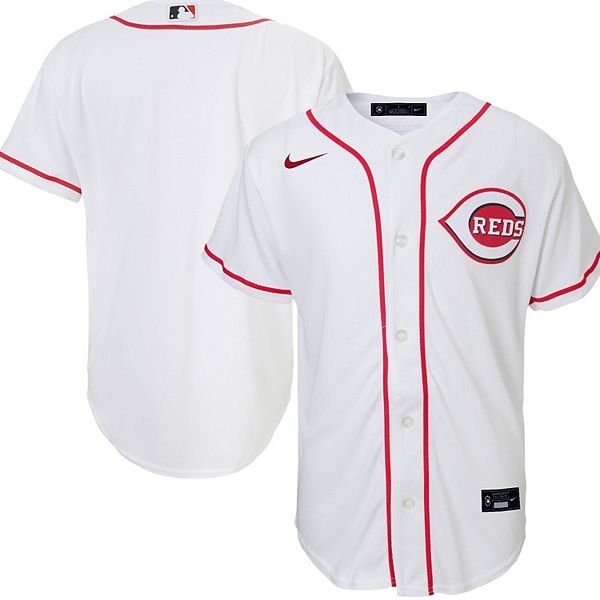 Youth Cincinnati Reds Nike White Home Replica Team Jersey