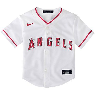 Toddler Nike White Los Angeles Angels Home 2020 Replica Player Jersey