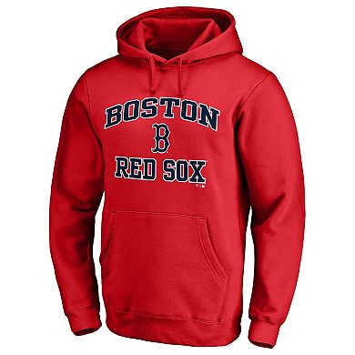 Men's Fanatics Branded Red Boston Red Sox Heart & Soul Pullover Hoodie
