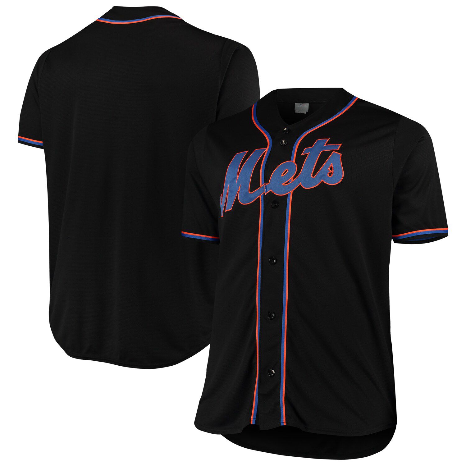 black mets jersey men's