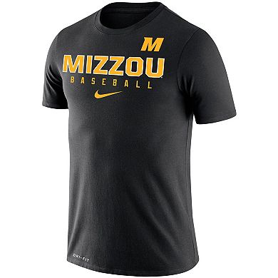 Men's Nike Black Missouri Tigers Baseball Legend Slim Fit Performance T-Shirt