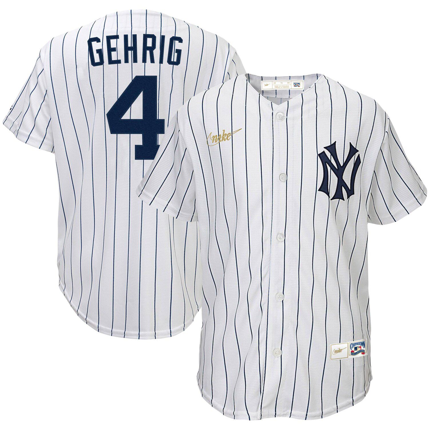 lou gehrig signed jersey