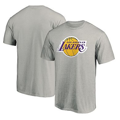 Men's Fanatics Branded Heathered Gray Los Angeles Lakers Primary Team ...