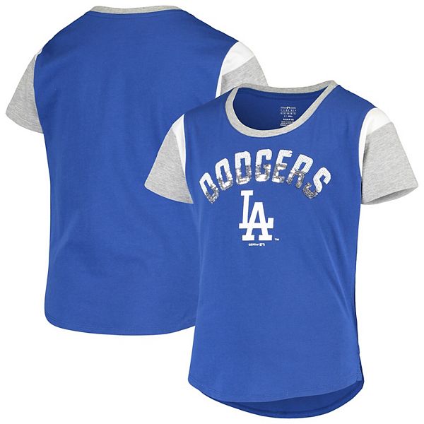 Girls Youth Royal Los Angeles Dodgers Totally T-Shirt