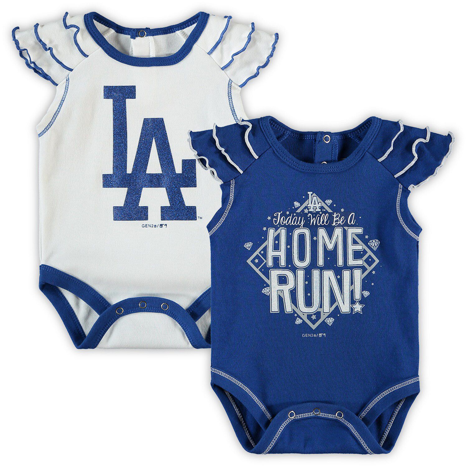 Girls Newborn & Infant Los Angeles Dodgers Mookie Betts Pink Baby Slugger  Name & Number Bodysuit