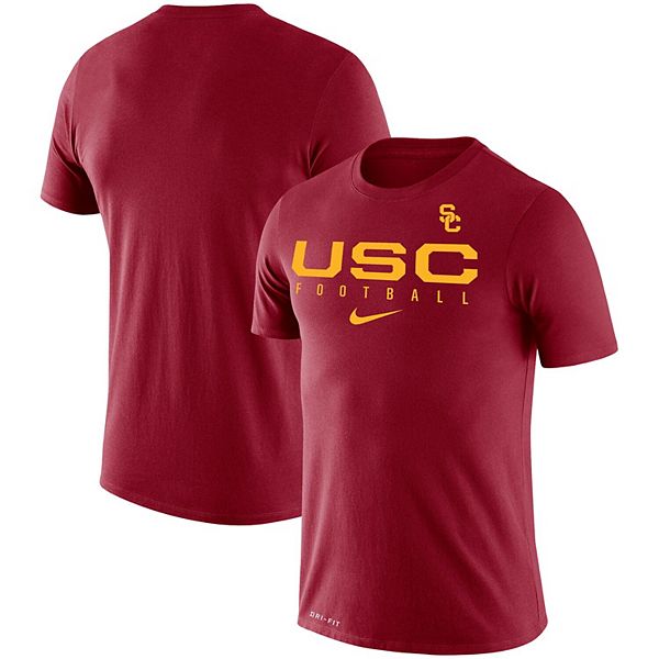 Men's Nike Cardinal USC Trojans Football Practice Legend Performance T ...