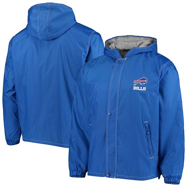 Buffalo Bills Mens Zip Up Hoodie Casual Basic Solid Sweatshirt Hooded Jacket