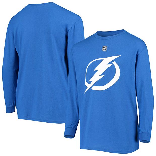 Youth Blue Tampa Bay Lightning Primary Logo Long Sleeve T-Shirt