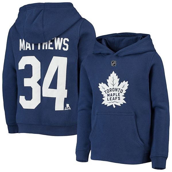 Auston Matthews Toronto Maple Leafs Youth Ageless Must-Have V-Neck Name &  Number Pullover Hoodie 
