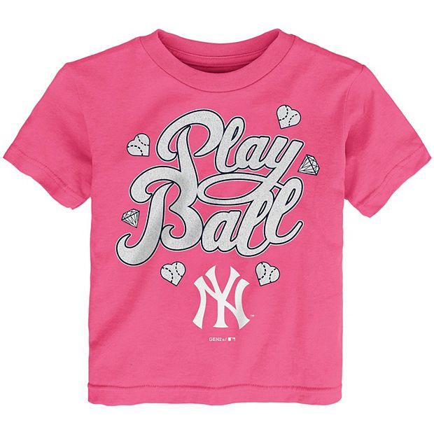 Pets First MLB New York Yankees Baseball Pink Jersey - Licensed MLB Jersey  - Large 